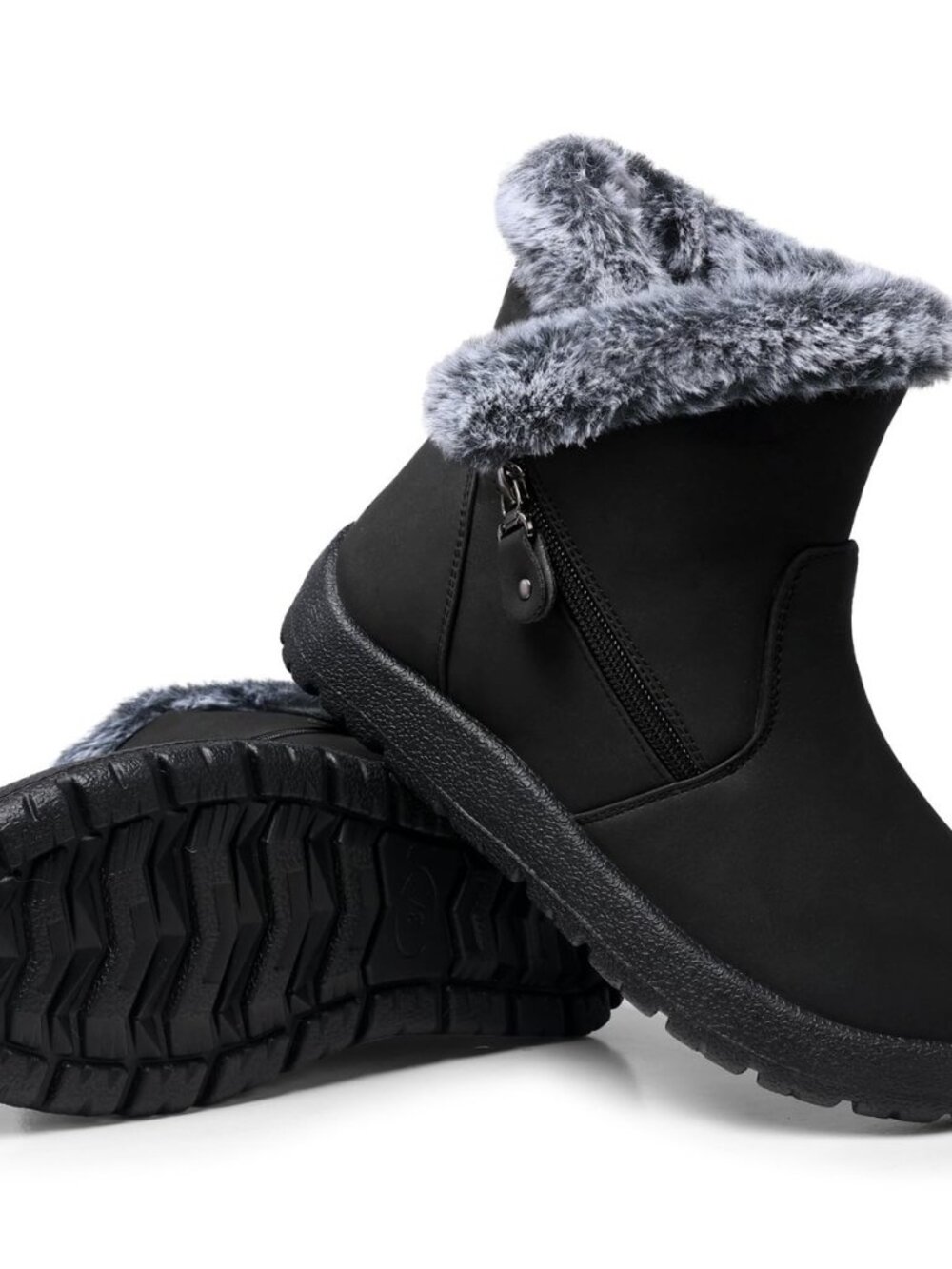 Winter Snow Boots for Women: Waterproof Ankle Warm Fur Lined Boot